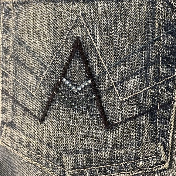 5 for $25 7 For All Mankind‎ "A" Pocket Flare Low Rise Jeans y2k Size 29 - Picture 6 of 14